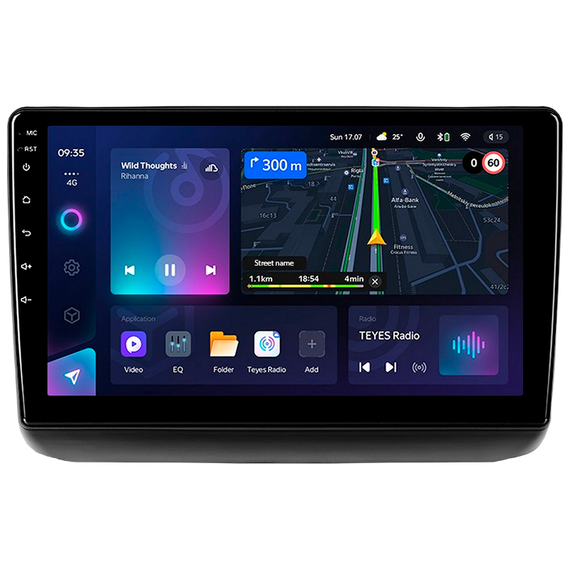 Android head unit Teyes CC3L 4+64 Gb Jeep Grand Cherokee WK2 2013-2020 (F1) 9" (L1)