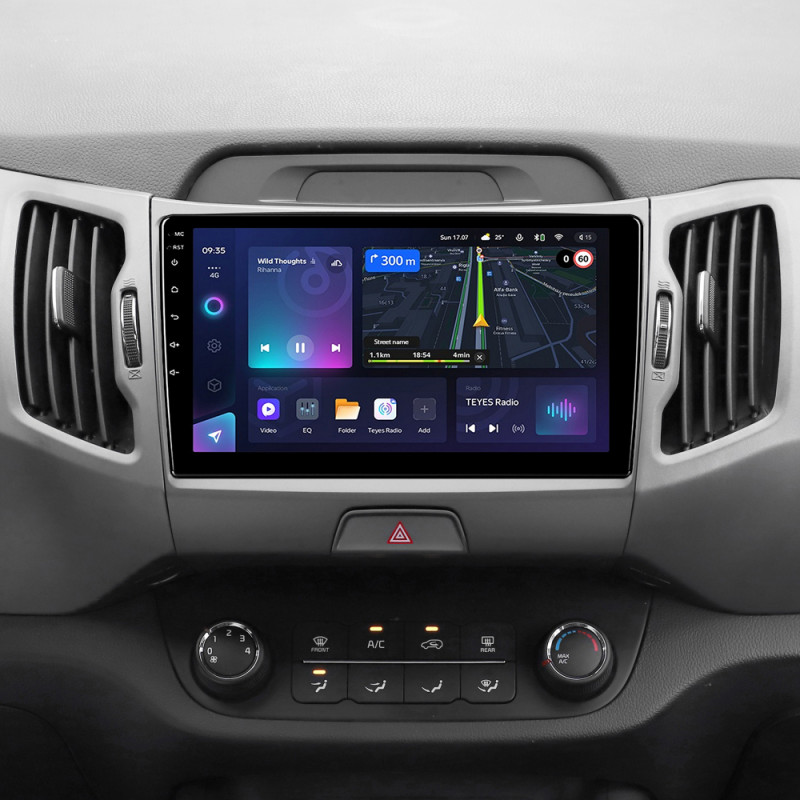 Android head unit Teyes CC3L 4+64 Gb Kia Sportage 3 SL 2010-2016 (A) 9"