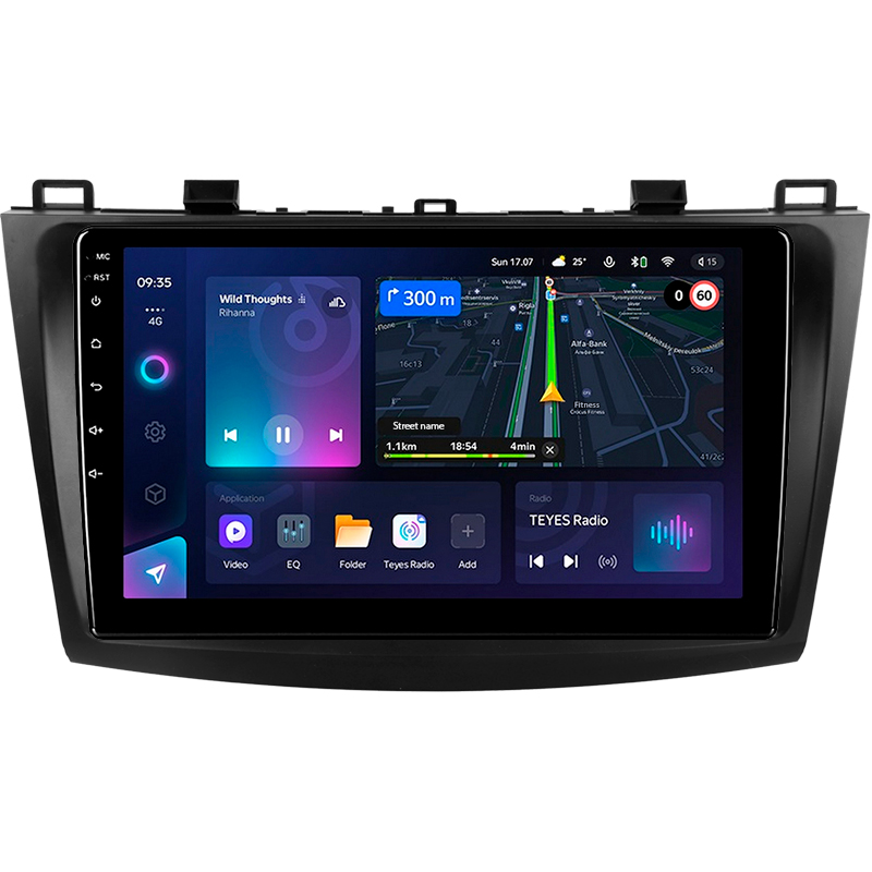 Android head unit Teyes CC3L 4+64 Gb Mazda 3 2 2009-2013 9"