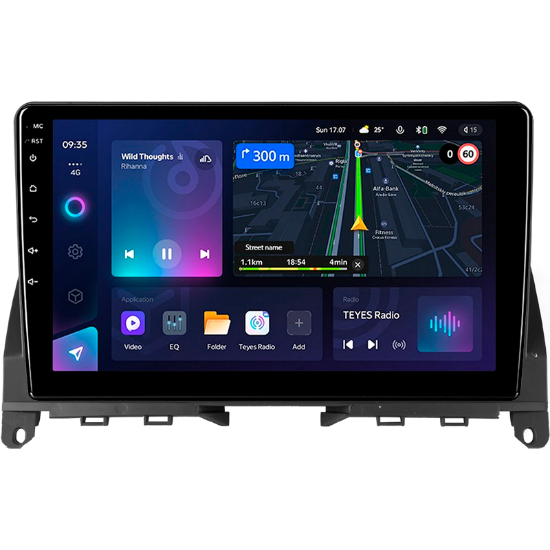 Android head unit Teyes CC3L 4+64 Gb Mercedes Benz C Class 3 W204 S204 2006-2011 9"