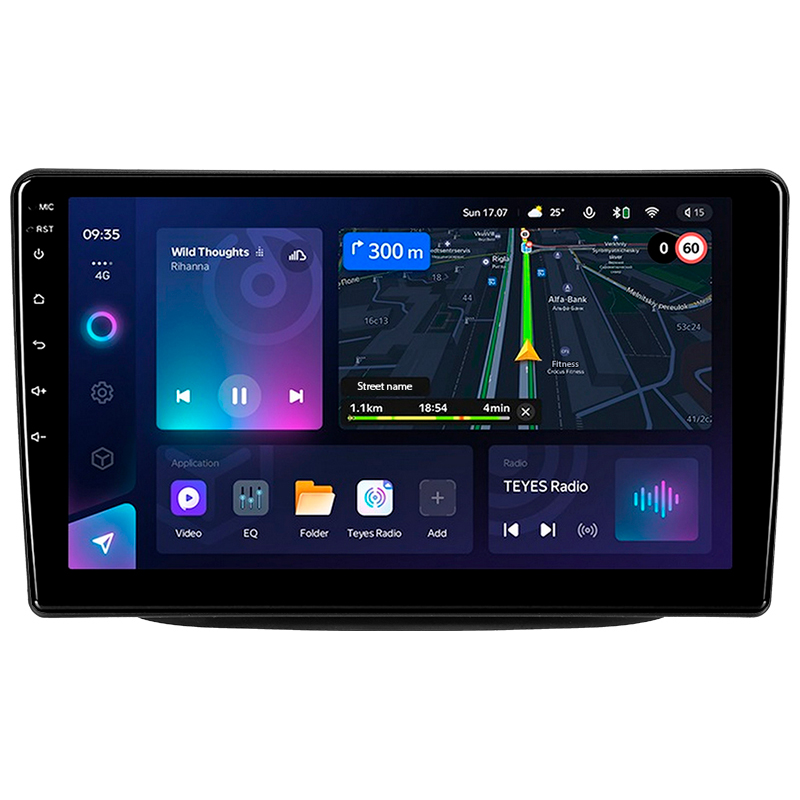 Android head unit Teyes CC3L 4+64 Gb Kia Sorento 2 II XM 2012 - 2021 (F1) 9"