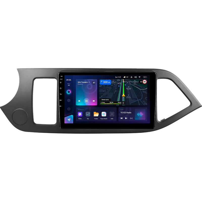 Android head unit Teyes CC3L 4+64 Gb Kia Morning 2011-2017 9"