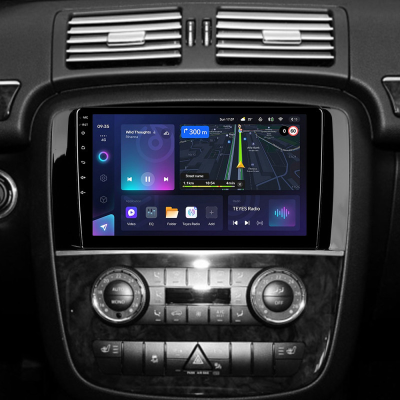 Android head unit Teyes CC3L 4+64 Gb Mercedes Benz R-Class W251 R280 R300 R320 2005-2017 (F1) 9"