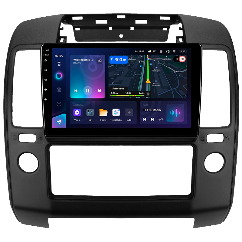 Android head unit Teyes CC3L 4+64 Gb Nissan Navara 3 D40 2004-2010 (F2) 9"