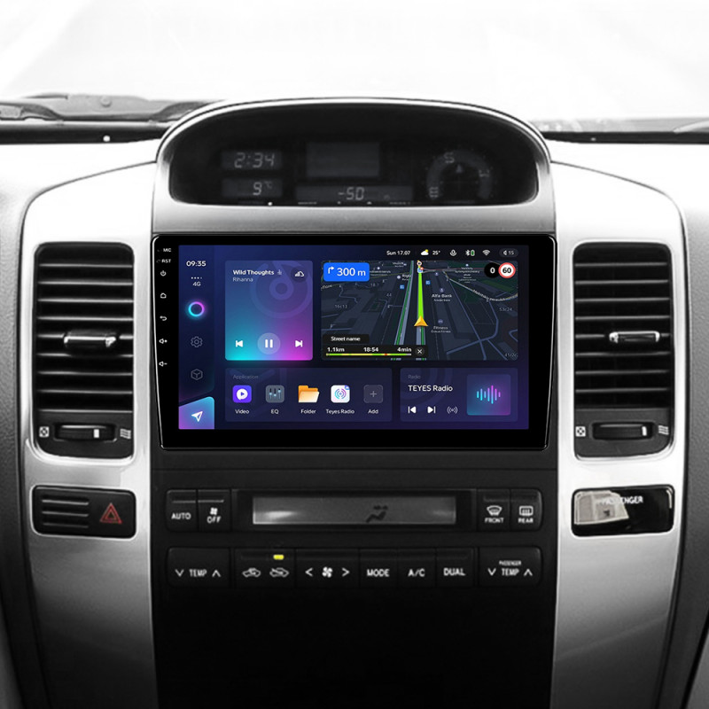 Android head unit Teyes CC3L 4+64 Gb Toyota Land Cruiser Prado 120 3 III For Lexus GX470 GX 470 J120 2002-2009 (F1) (A) 9"