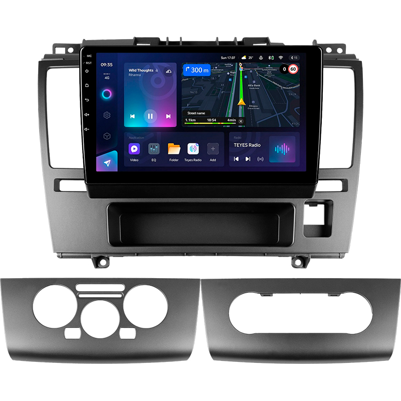 Android head unit Teyes CC3L 4+64 Gb Nissan Tiida C11 2004-2013 (F1) 9"