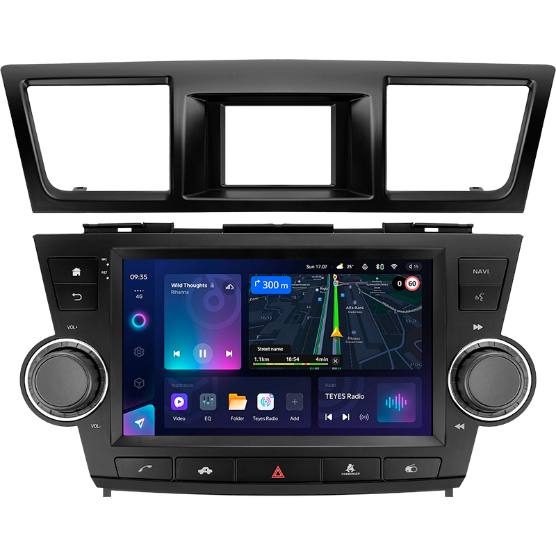 Android head unit Teyes CC3L 4+64 Gb Toyota Highlander 2 XU40 2007-2013 (F3) 9" (L2)