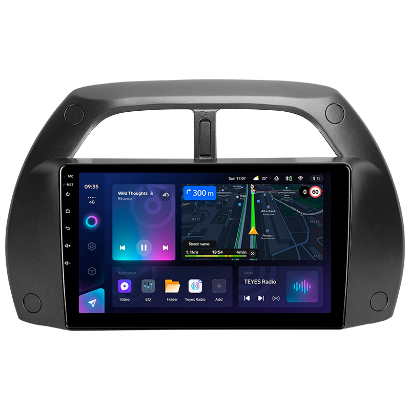 Android head unit Teyes CC3L 4+64 Gb Toyota RAV4 2 CA20 CA20W XA20 2000 - 2003 (F3) 9"