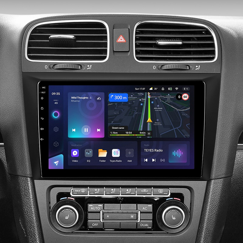 Android head unit Teyes CC3L 4+64 Gb Volkswagen Golf 6 2008-2016 9"