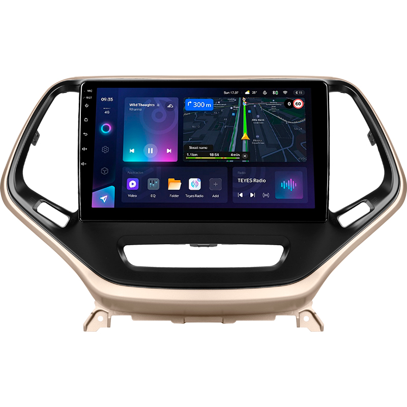 Android head unit Teyes CC3L 4+64 Gb Jeep Cherokee 5 KL 2014-2018 10"