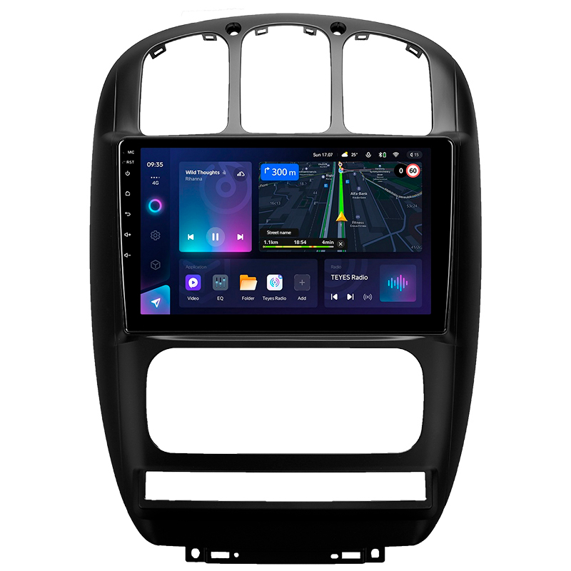 Android head unit Teyes CC3L 4+64 Gb Dodge Caravan 4 For Chrysler Voyager RG RS For Town and Country RS 2000-2007 (B) 10" (L1)