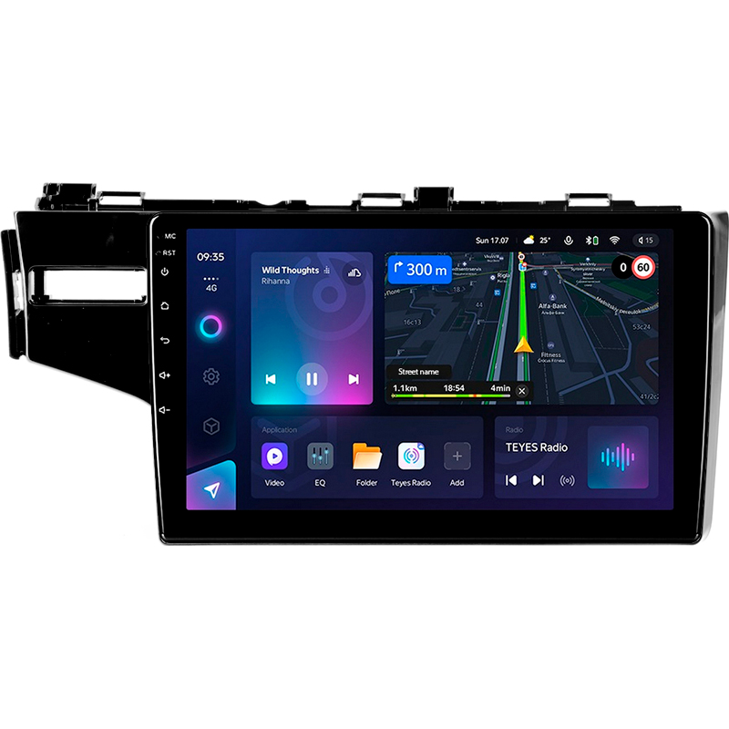 Android head unit Teyes CC3L 4+64 Gb Honda Jazz 3 Fit 3 GP GK 2013 - 2020 (A) 10"