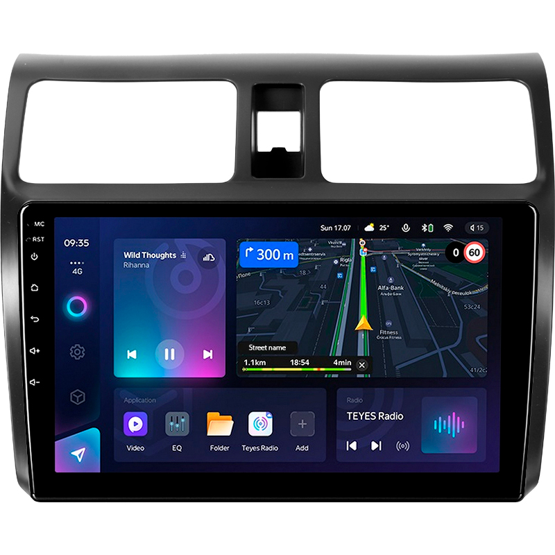 Android head unit Teyes CC3L 4+64 Gb Suzuki Swift 3 2003-2010 10"