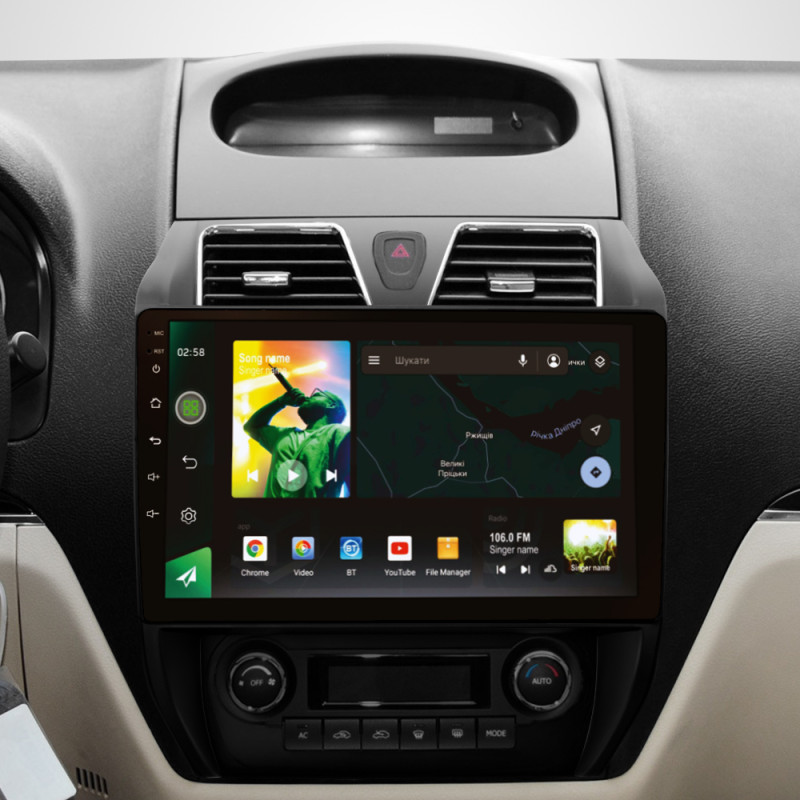 Android head unit SIGMA X10464 ANDROID 10 4+64 Gb 4G DSP Geely Emgrand EC7 1 2009-2016 10"