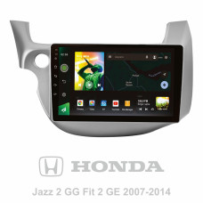 Android head unit SIGMA X10464 ANDROID 10 4+64 Gb 4G DSP Honda Jazz 2 GG Fit 2 GE 2007 - 2014 10"