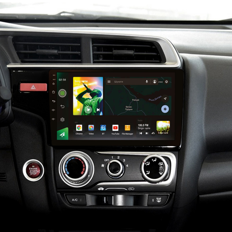 Android head unit SIGMA X10464 ANDROID 10 4+64 Gb 4G DSP Honda Jazz 3 Fit 3 GP GK 2013 - 2020 (A) 10"