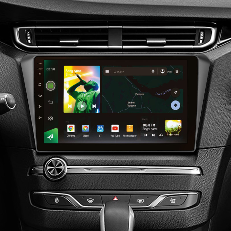Android head unit SIGMA X10464 ANDROID 10 4+64 Gb 4G DSP Peugeot 408 2014-2018 10"