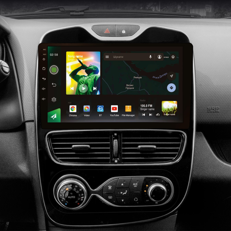 Android head unit SIGMA X10464 ANDROID 10 4+64 Gb 4G DSP Renault Clio 4 BH98 KH98 2016-2019 10" (L2)