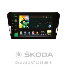 Android head unit SIGMA X10464 ANDROID 10 4+64 Gb 4G DSP Skoda Octavia 3 A7 2013-2018 (A) 10"