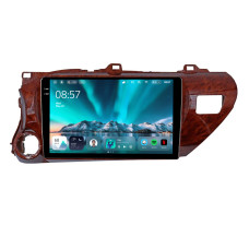 Android head unit Teyes CC4 6+64 Gb Toyota Hilux Pick Up AN120 2015-2020 Mahogany 10" 2k