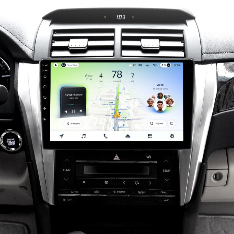 Android head unit Teyes CC4L 4+64 Gb Toyota Camry 7 XV 50 55 2014-2017 (B) 10"