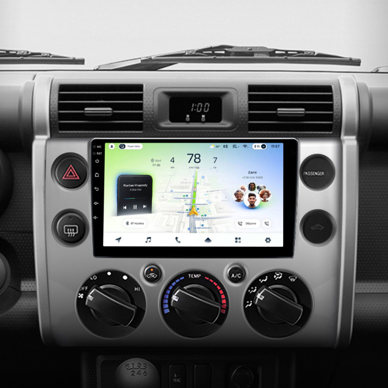 Android head unit Teyes CC4L 4+64 Gb Toyota FJ Cruiser J15 2006-2020 (F1) 9"