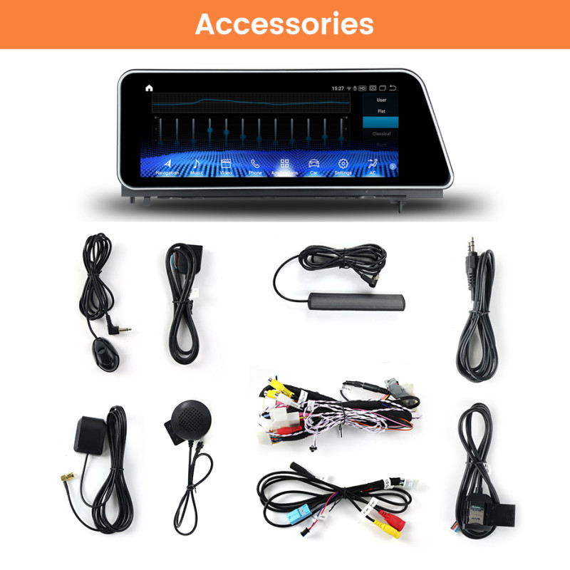 Android head unit AMS LEXUS RX300/350/450 2015–2018 720P General Trim 4+64Gb 12.3"