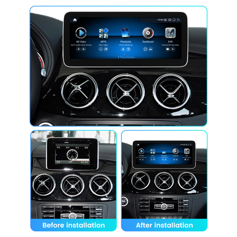 Android head unit AMS MERCEDES BENZ B-Class NTG4.5 2013-2014 4+64Gb 10.25"