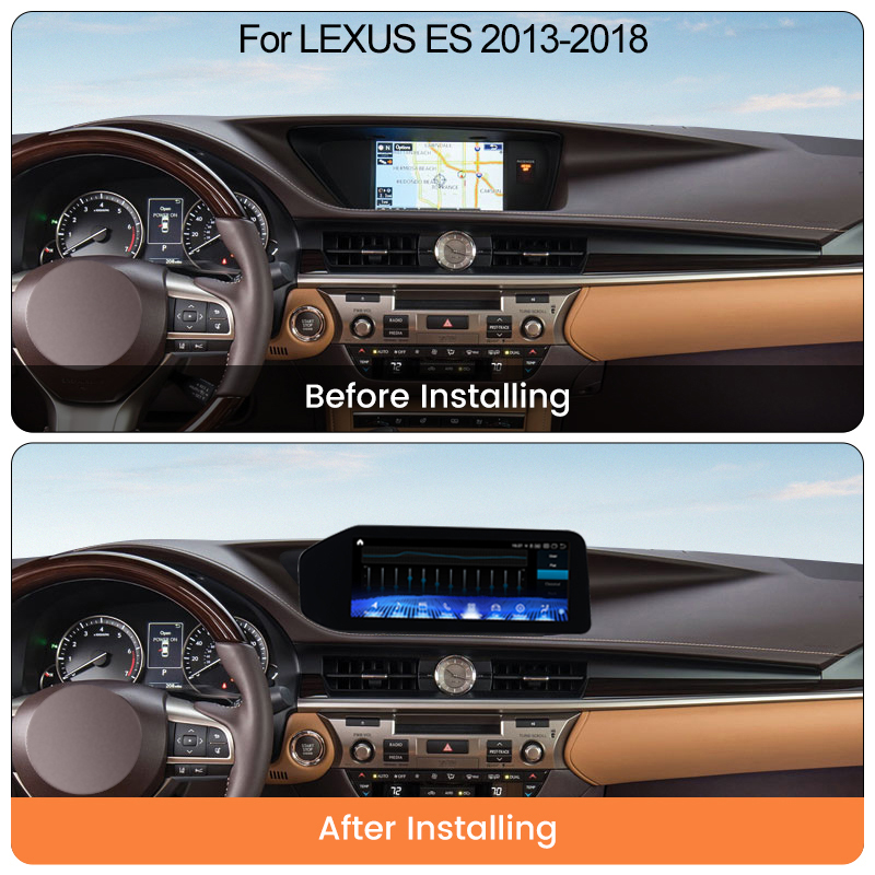 Android head unit AMS LEXUS ES200/260/300/350 2013-2017 720P High Trim 4+64Gb 12.3"