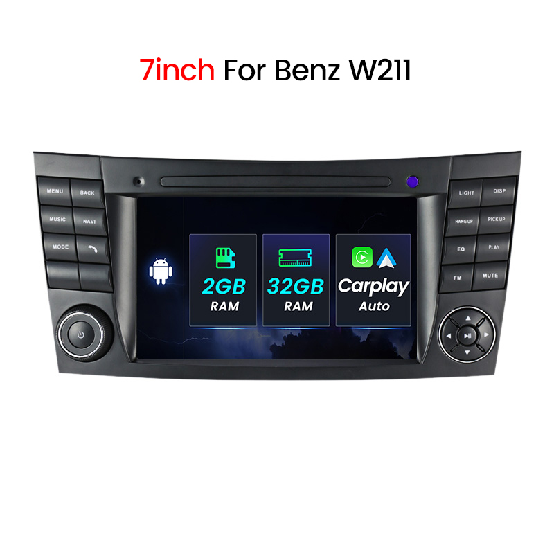 Android head unit AMS MERCEDES BENZ W211 M200S 2+32Gb 7"