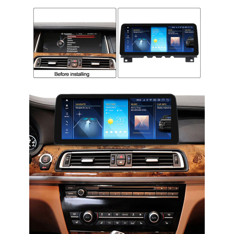 Android head unit AMS BMW 7 Series F01 F02(2009-2012) Original NBT 4+64Gb 12.3"