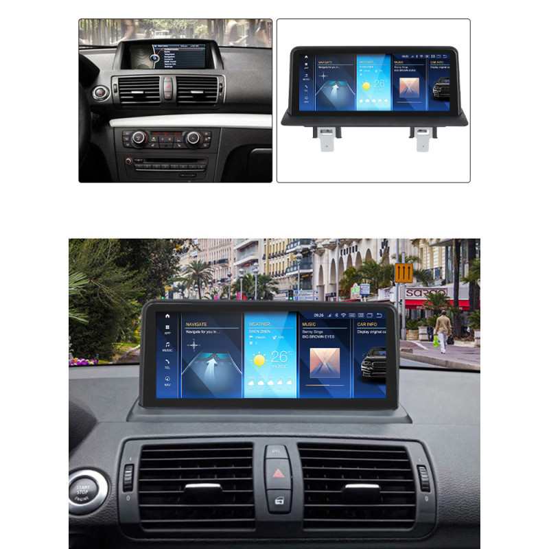Android head unit AMS BMW E87/E81/E88/E87(2004-2012) IDrive Button 4+64Gb 10.25"