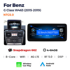Android head unit AMS MERCEDES BENZ G-Class W461/W463 NTG5.0 2015-2019 4+64Gb 12.3"