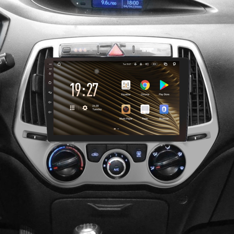 Android head unit SIGMA S9432 ANDROID 13 4+32 Gb 4G DSP Hyundai i20 2 2012-2014 9"