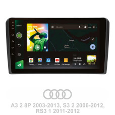 Android head unit SIGMA X9464 ANDROID 10 4+64 Gb 4G DSP Audi A3 2 8P 2003-2013 S3 2 2006-2012 RS3 1 2011-2012 9"