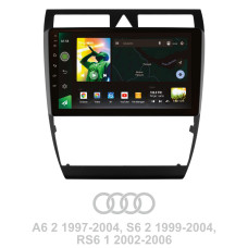 Android head unit SIGMA X9464 ANDROID 10 4+64 Gb 4G DSP Audi A6 2 1997-2004 S6 2 1999-2004 RS6 1 2002-2006 9"