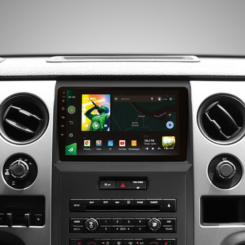 Android head unit SIGMA X9464 ANDROID 10 4+64 Gb 4G DSP Ford F150 P415 Raptor 2008-2014 (F1) 9" (L2)