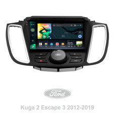 Android head unit SIGMA X9464 ANDROID 10 4+64 Gb 4G DSP Ford Kuga 2 Escape 3 2012 - 2019 (B) 9" (buttons) (L2)