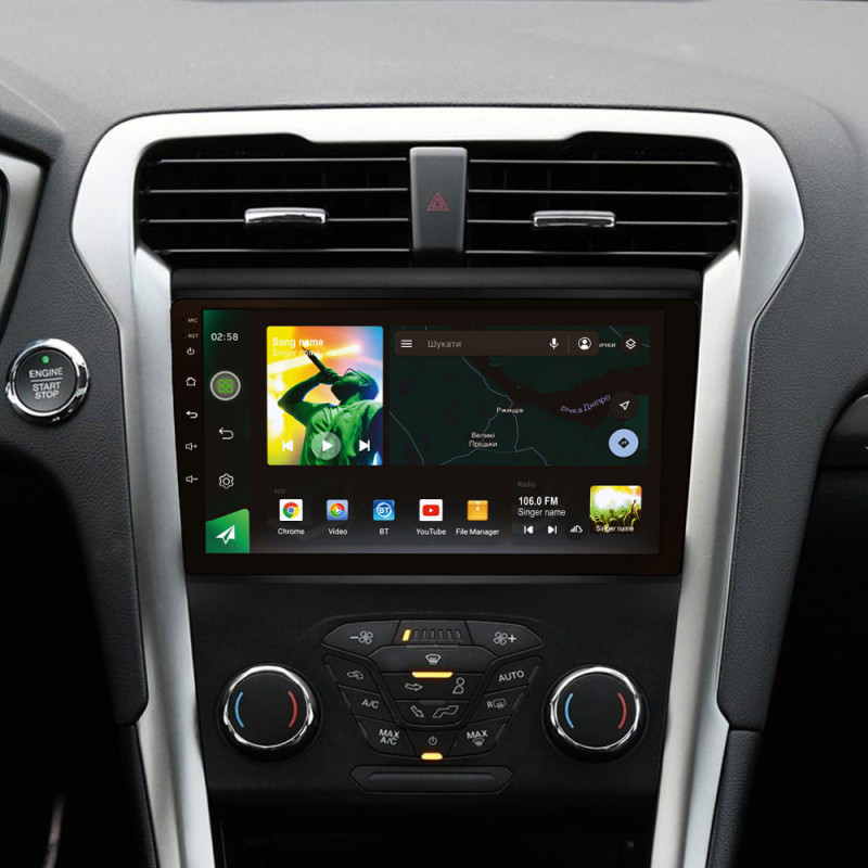 Android head unit SIGMA X9464 ANDROID 10 4+64 Gb 4G DSP Ford Mondeo 5 (ZYJ) 2014-2019 9"