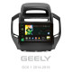 Android head unit SIGMA X9464 ANDROID 10 4+64 Gb 4G DSP Geely GC6 1 2014-2016 9"