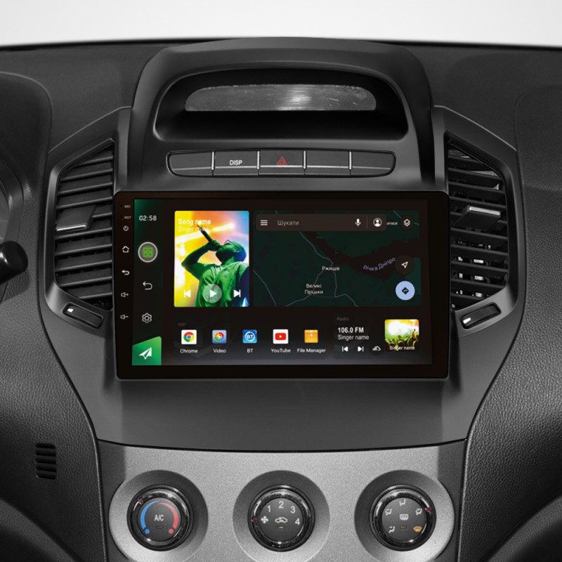 Android head unit SIGMA X9464 ANDROID 10 4+64 Gb 4G DSP Geely GC6 1 2014-2016 9"