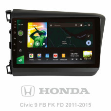 Android head unit SIGMA X9464 ANDROID 10 4+64 Gb 4G DSP Honda Civic 9 FB FK FD 2011-2015 9"