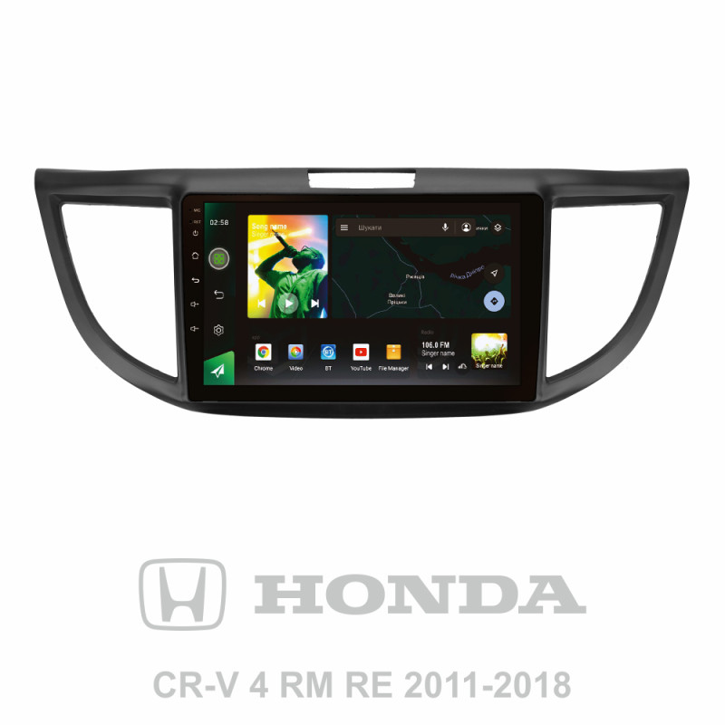 Android head unit SIGMA X9464 ANDROID 10 4+64 Gb 4G DSP Honda CR-V CRV 4 RM RE (9 inch) 2011-2018 (B) 9"