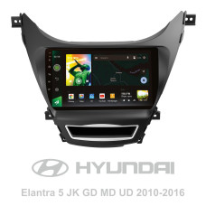 Android head unit SIGMA X9464 ANDROID 10 4+64 Gb 4G DSP Hyundai Elantra 5 JK GD MD UD 2010-2016 (F1) 9"