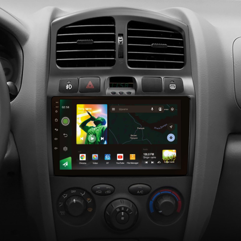 Android head unit SIGMA X9464 ANDROID 10 4+64 Gb 4G DSP Hyundai Santa Fe SM 2000-2012 For JAC S1 (Rein) 1 2007-2013 9"