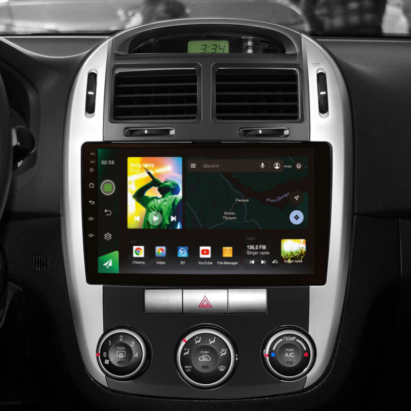 Android head unit SIGMA X9464 ANDROID 10 4+64 Gb 4G DSP Kia Cerato 1 LD 2004-2008 (F1) 9"
