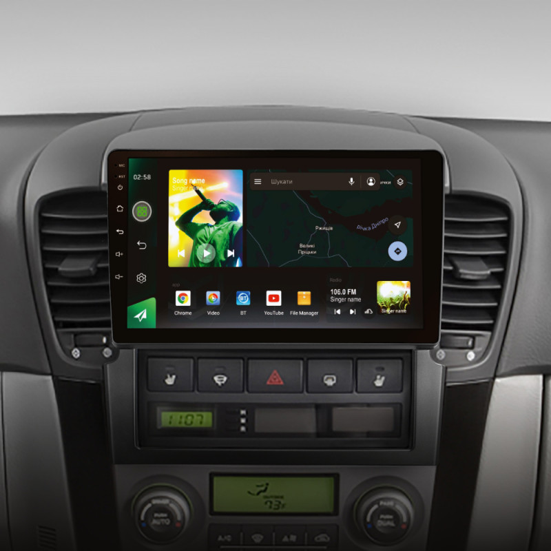 Android head unit SIGMA X9464 ANDROID 10 4+64 Gb 4G DSP Kia Sorento BL 2002 - 2011 9"
