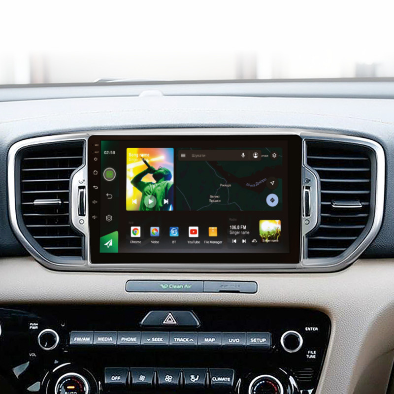 Android head unit SIGMA X9464 ANDROID 10 4+64 Gb 4G DSP Kia Sportage 4 QL 2016-2018 (B) 9"