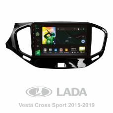Android head unit SIGMA X9464 ANDROID 10 4+64 Gb 4G DSP LADA Vesta Cross Sport (F1) 2015-2022 9"