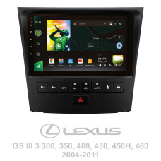 Android head unit SIGMA X9464 ANDROID 10 4+64 Gb 4G DSP Lexus GS300 S190 GS350 GS400 GS430 GS450h GS460 GS 300 III 3 350 400 430 450h 460 04-11 9" (L3)
